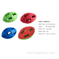 Hollow Rubber Interactive Dog Toy Ball Rugby